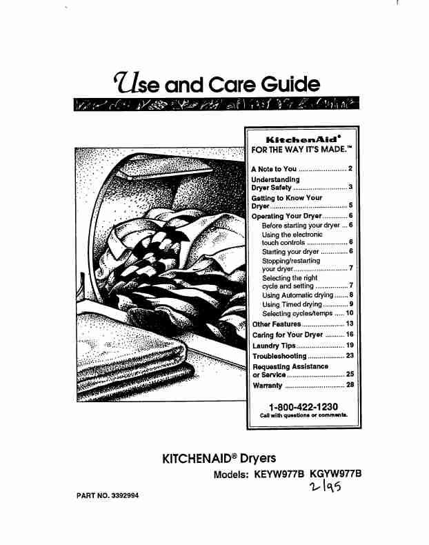 KitchenAid Clothes Dryer KGYW977B-page_pdf
